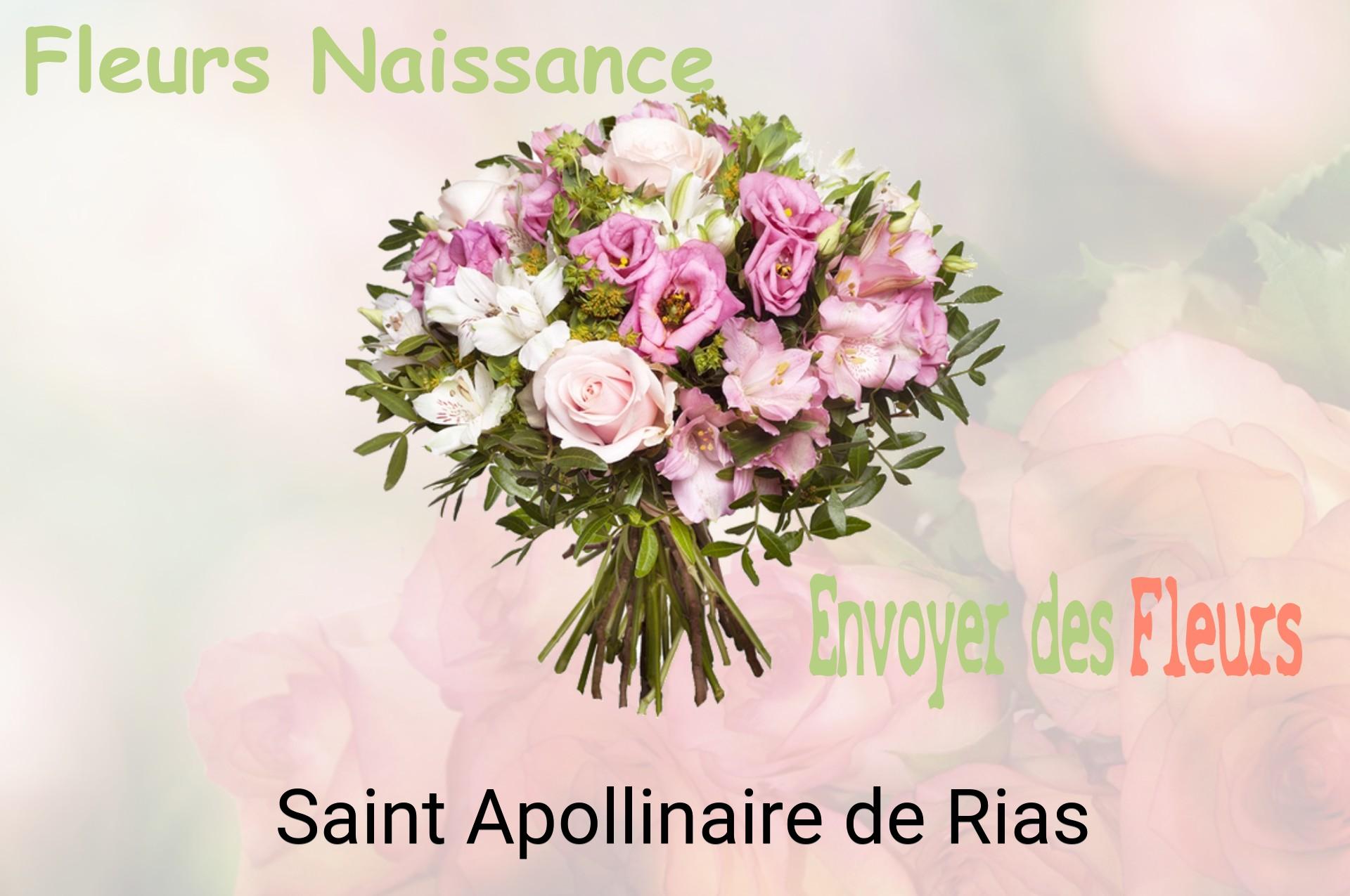 Bouquet de fleurs de naissance livré à Saint-Apollinaire-de-Rias